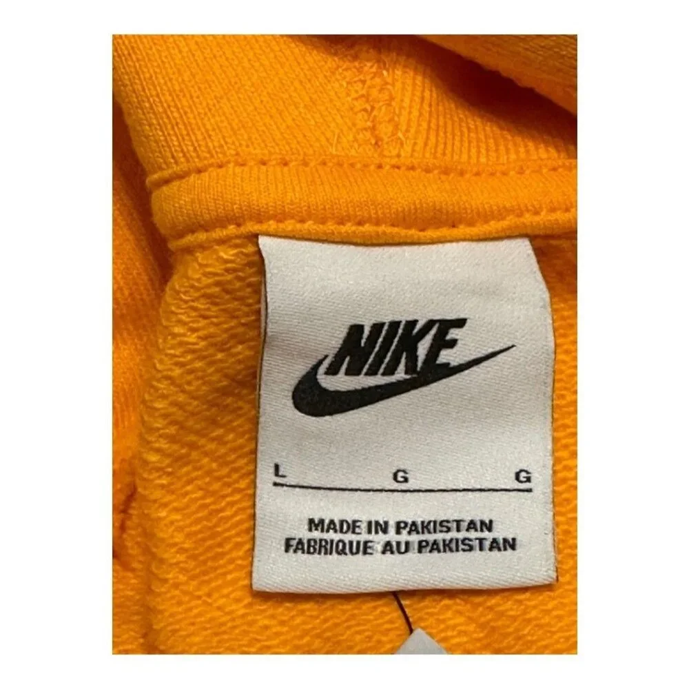 Nike Club Fleece Logo Graphic Pullover Hoodie Sweatshirt Men Large New with Tags